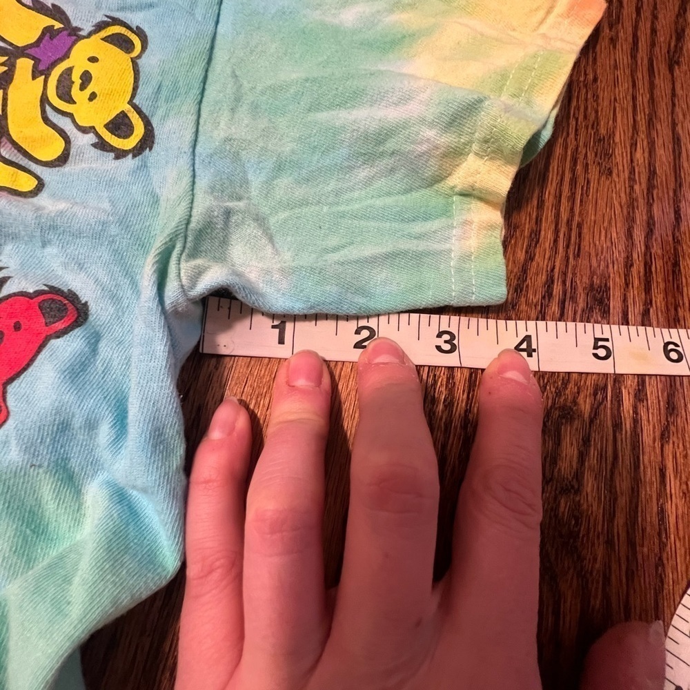 Liquid Blue | Vintage Y2K Grateful Dead 1995 Spiral Tie Dye Dancing Bears Sz M - Picture 6 of 7